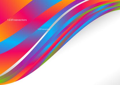 Abstract Colorful Wave Background