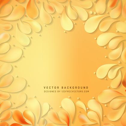 Orange Arc Drops Background Template