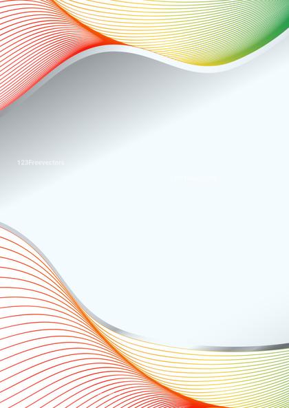 Red Green and Beige Flow Curves Background Template with Space for Your Text