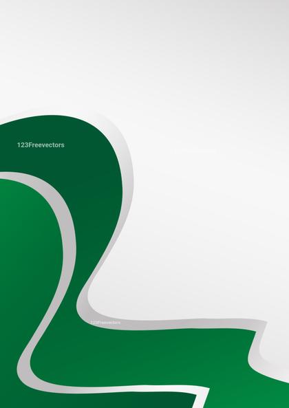 Abstract Green Swirls