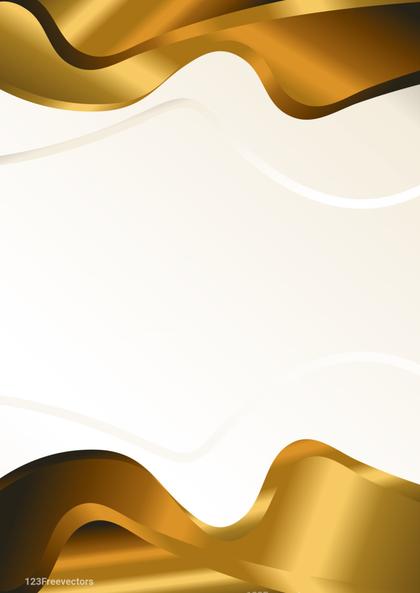 Golden Wave Abstract