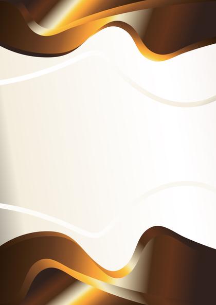 Orange and Brown Vertical Wavy Background with Space for Your Text