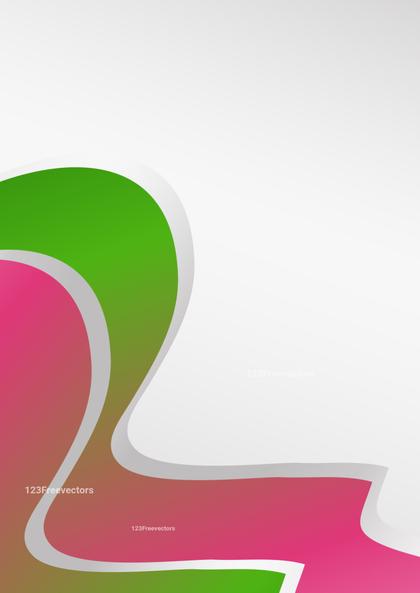 Pink and Green Vertical Wave Background with Space for Your Text Vector Art