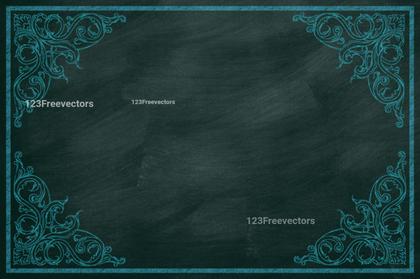 Chalkboard Frame With Floral Embellishments
