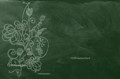 Chalkboard Floral Design