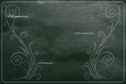 Chalkboard Floral Design