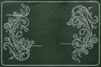 Chalkboard Flourish Frame