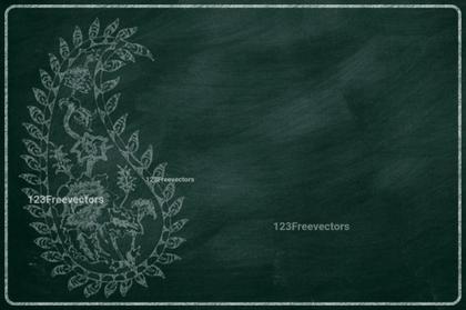 Chalkboard Paisley Design
