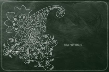 Chalkboard Paisley