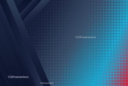 Red and Blue Gradient Halftone Dot Pattern Background Vector Illustration