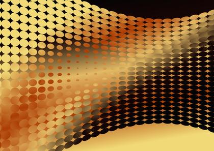 Gold Dots Abstract