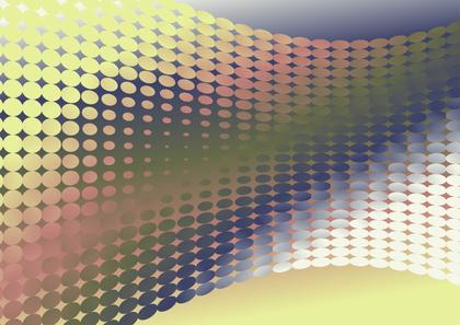 Blue Green and Yellow Gradient Dots Pattern Background Illustration