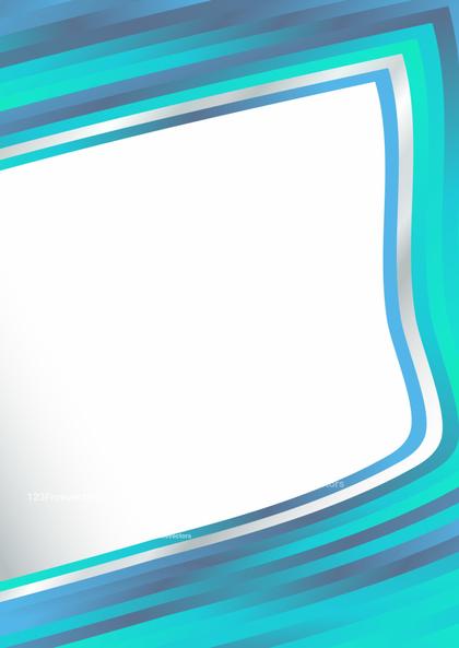 Blue and Teal Gradient Frame