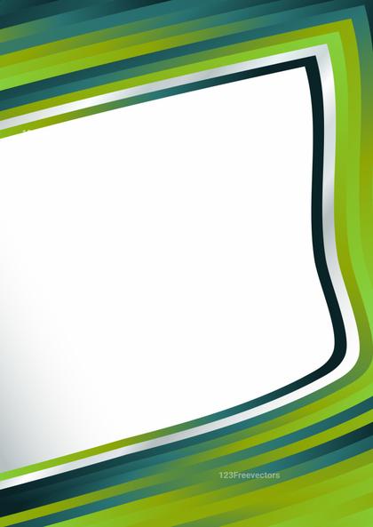 Blue and Green Border Frame Background