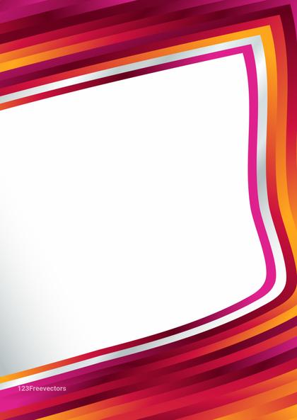 Abstract Frame with Colorful Stripes