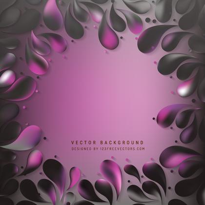 Abstract Dark Pink Ornamental Drops Background