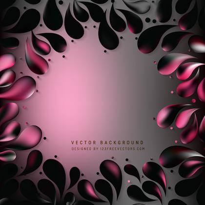 Abstract Black Pink Arc-Drop Background