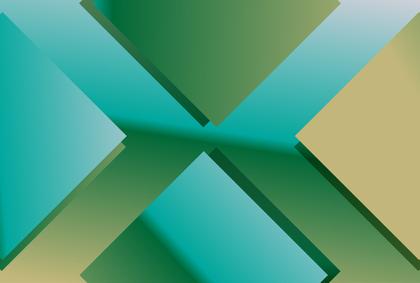 Geometric Green And Teal Shapes