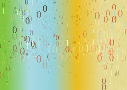 Free Download Abstract Binary Code with Gradient Background