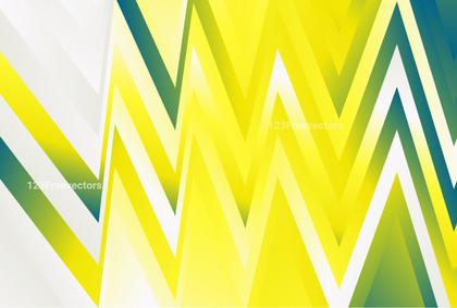 Abstract Blue Green and Yellow Gradient Chevron Pattern Background Design