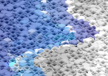 Cubes Flowing Abstract Design