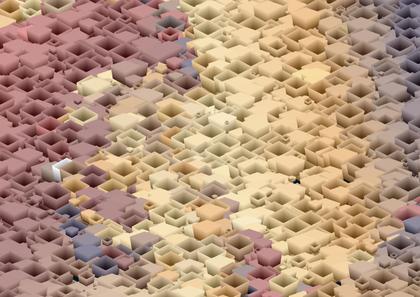 Cubed Abstract Composition