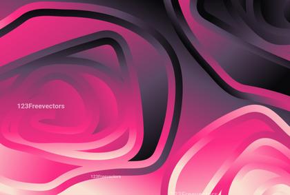 Swirling Pink and Black Abstract