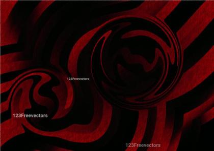 Swirling Red and Black Abstract