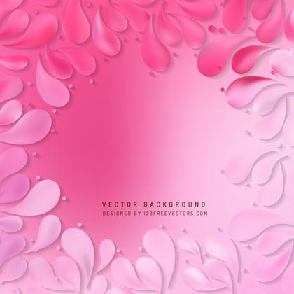 Pink Ornamental Drops Background