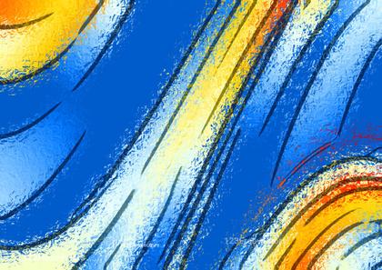 Abstract Blue and Yellow Lines