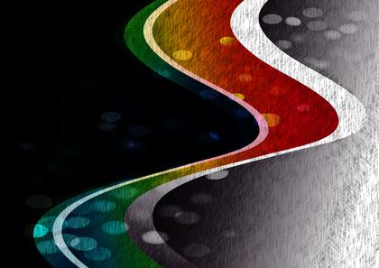 Wavy Colorful Abstract Design