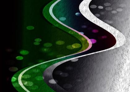 Abstract Wave with Bokeh