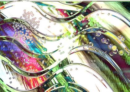 Abstract Wavy Composition