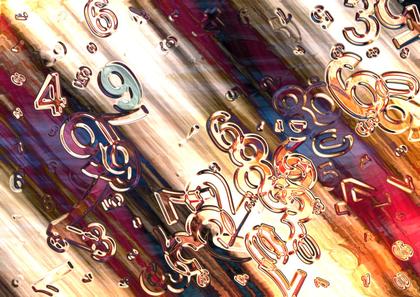 Abstract Number Art
