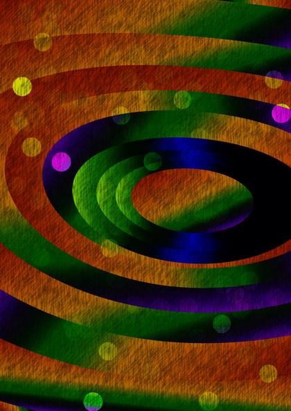 Colorful Swirls and Dots