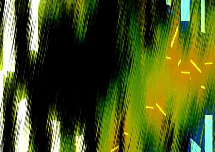 Abstract Green and Black Composition