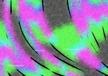 Colorful Swirls with Black Strokes