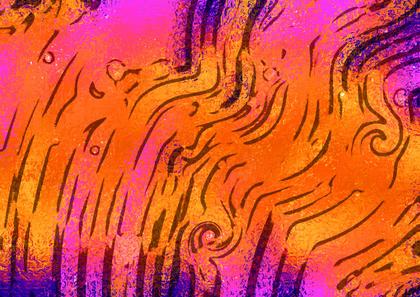 Abstract Swirls of Orange and Purple