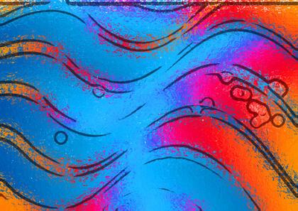 Abstract Wavy Color Field