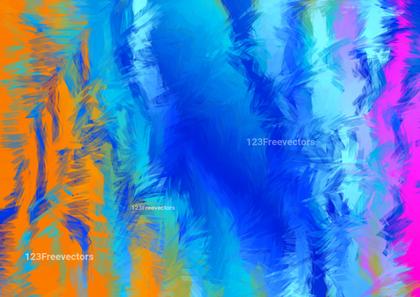 Abstract Brushstroke Composition