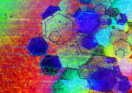 Abstract Hexagon Composition