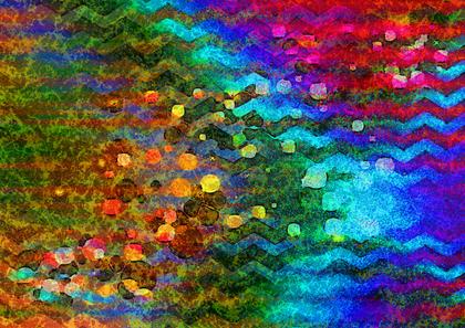 Abstract Chevron Bubbles