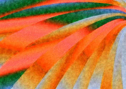Abstract Watercolor Ribbons