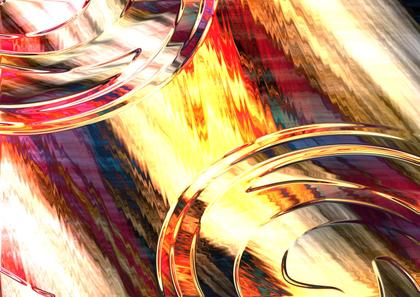 Swirling Golden Reflections