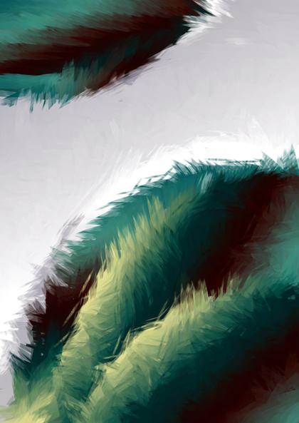 Abstract Teal and Brown Brushstrokes