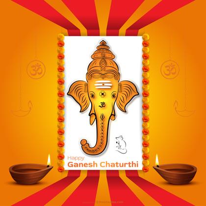 Ganesh Chaturthi Background Image