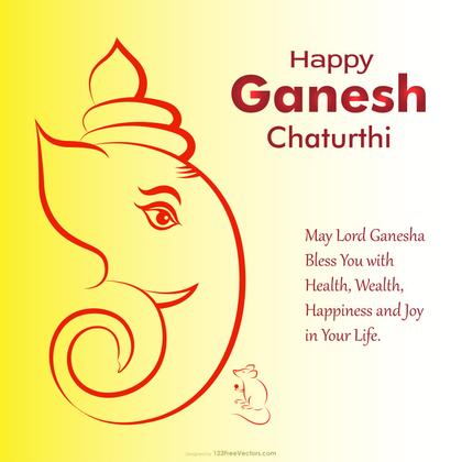 Happy Ganesh Chaturthi Background Image