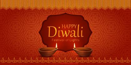 Diwali Banner Background Vector