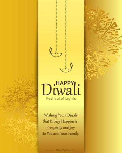 Golden Diwali Poster