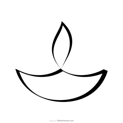 Clay Oil Lamp Clip Art